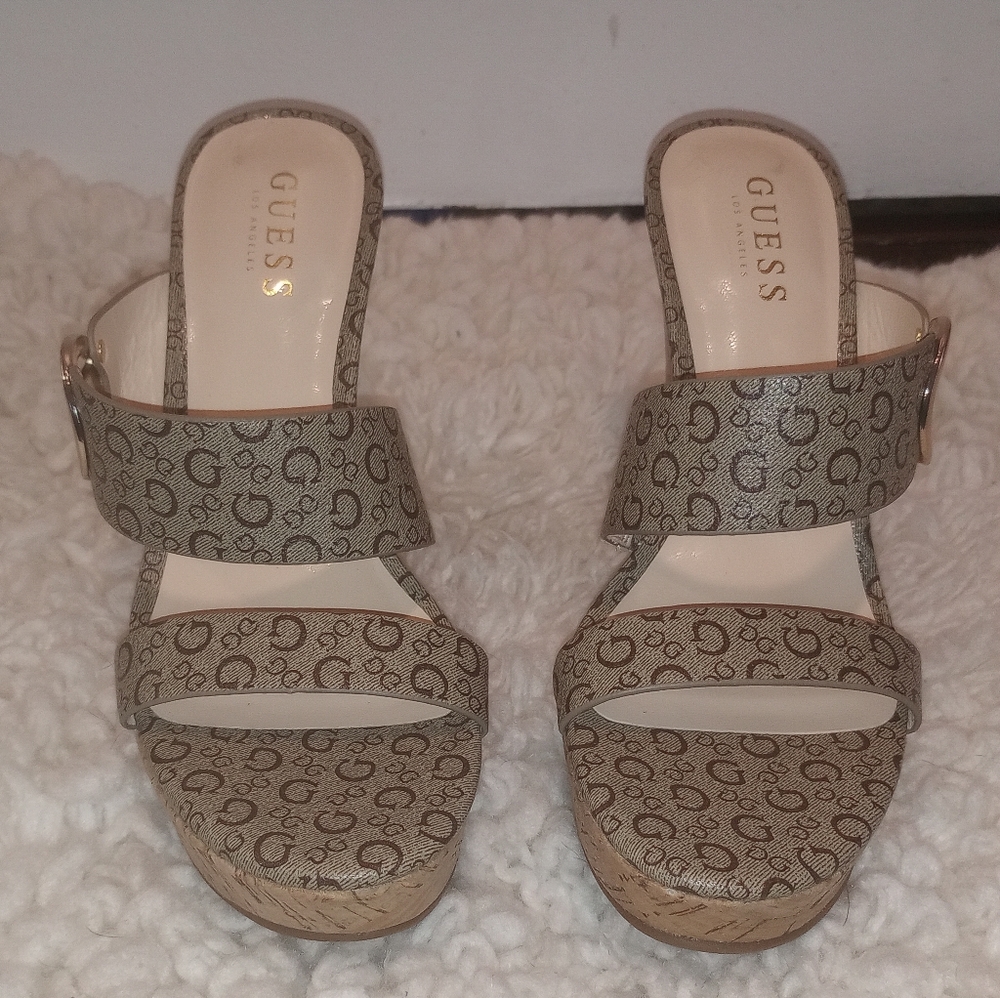Guess Cork Wedges